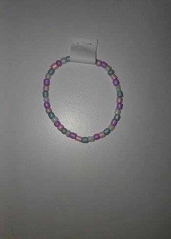 Pastel Renkli Boncuklu Bileklik(beyaz,mavi,pembe,mor)