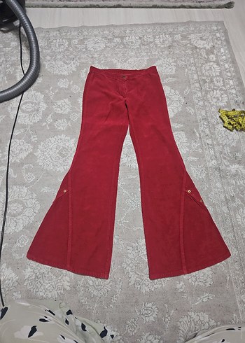 Kadın Süet, 90lar İspanyol Paça Pantolon