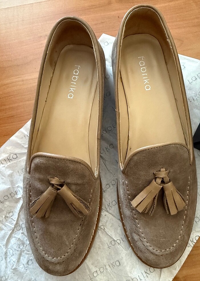 Fabrika süet kadın ayakkabı - Görsel 3