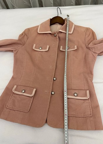 Herry Kadın Düğmeli Kadife Ceket - Görsel 6