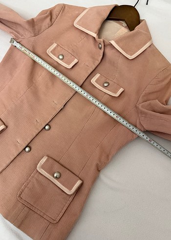 Herry Kadın Düğmeli Kadife Ceket - Görsel 5