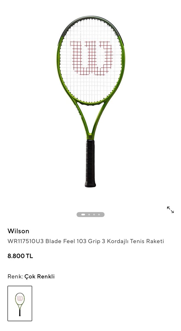 Orijinal Wilson Blade 103 Tenis Raketi Sıfır Ürün - Görsel 4