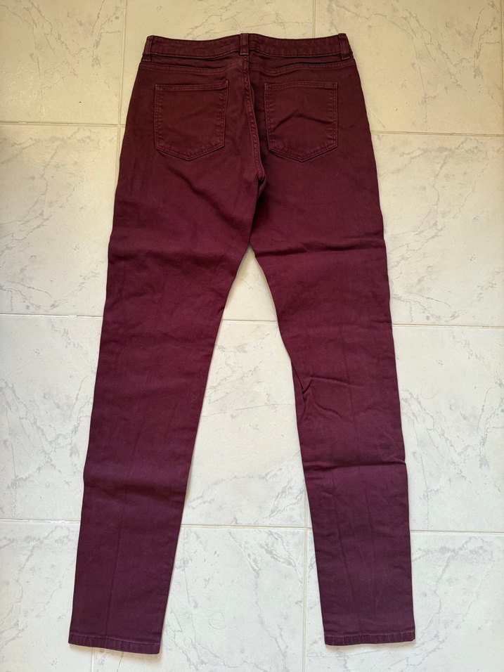 Bordo Lacoste L!VE Kadın Kot Pantolon - Görsel 3