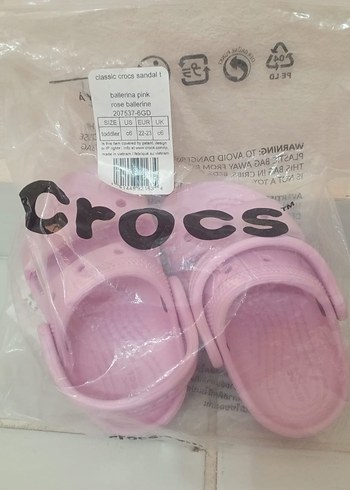 Crocs Pembe Velcro Terlik