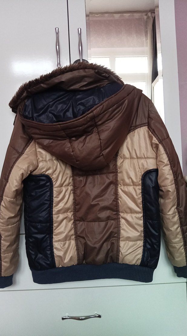 Kahverengi Kürklü erkek çocuk  Kışlık Mont - Görsel 2