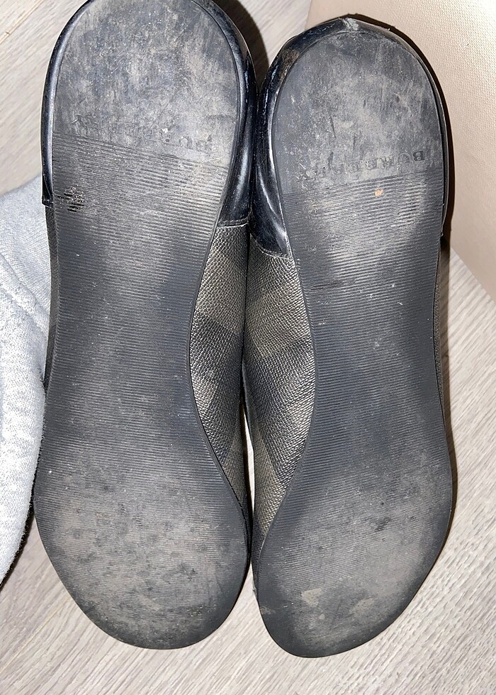 Burberry smoked check ballerina babet - Görsel 3