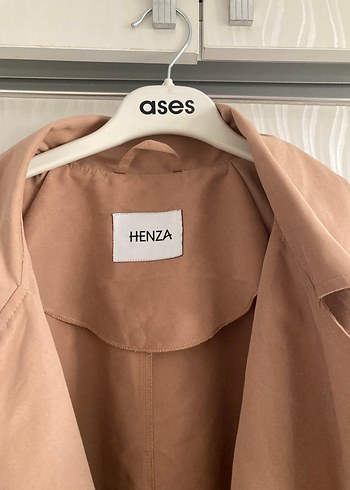 Bej Uzun Keten Kadın Trençkot - Görsel 4