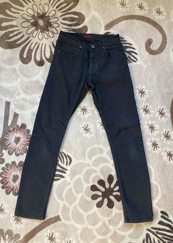 Erkek Siyah Denim Regular Fit Jean - Görsel 5