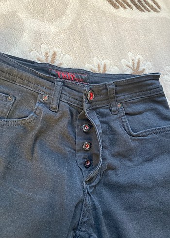 Erkek Siyah Denim Regular Fit Jean - Görsel 3