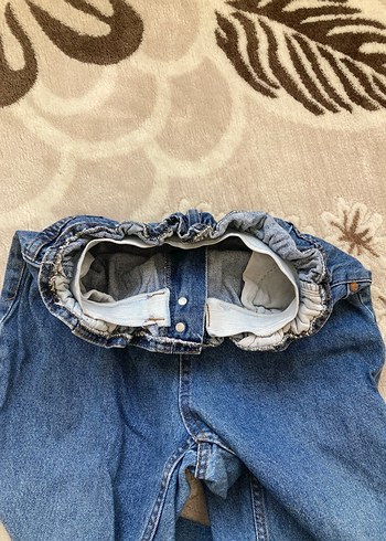 Mavi Kemerli Kadın Denim Pantolon - Görsel 4
