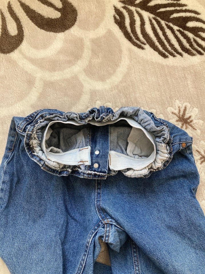 Mavi Kemerli Kadın Denim Pantolon - Görsel 4