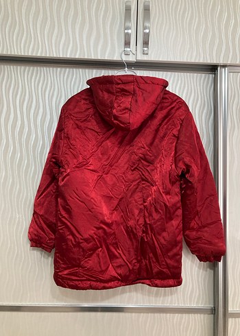 Parlak Kırmızı Erkek Çocuk Fermuarlı Mont - Görsel 4