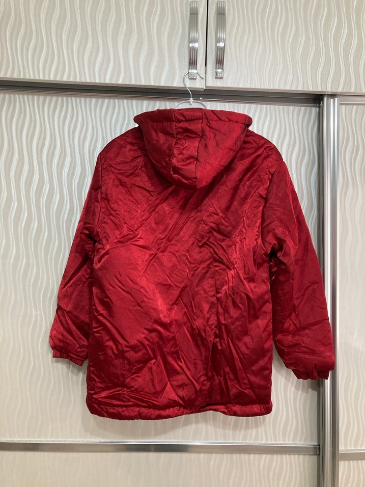 Parlak Kırmızı Erkek Çocuk Fermuarlı Mont - Görsel 4