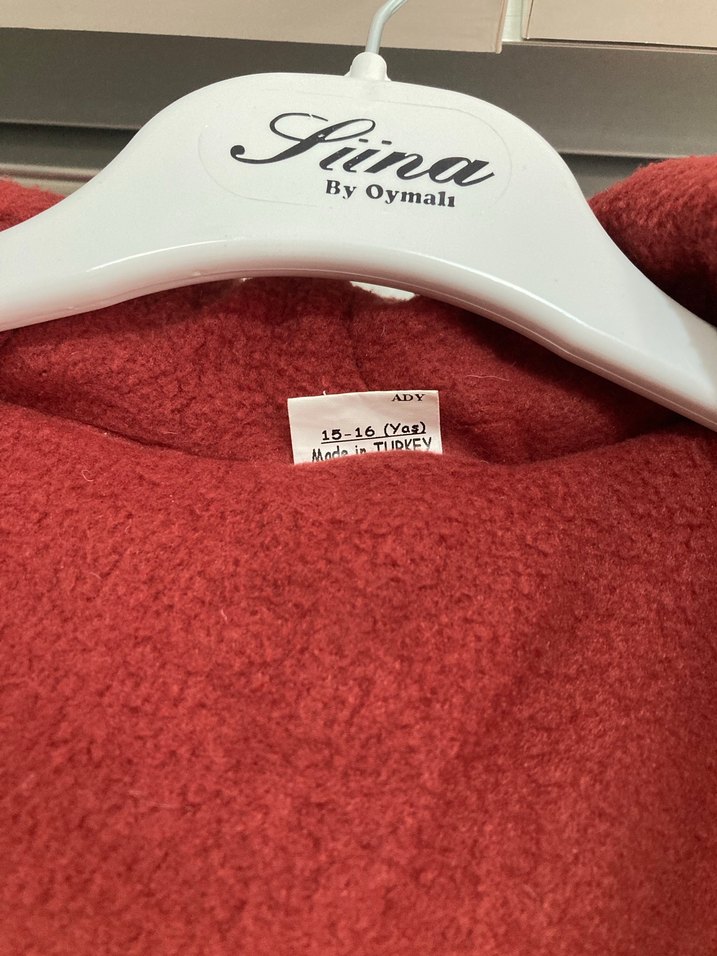 Parlak Kırmızı Erkek Çocuk Fermuarlı Mont - Görsel 3