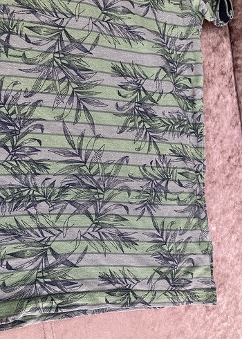 Yeşil Desenli Erkek Polo Yaka Tişört - Görsel 2