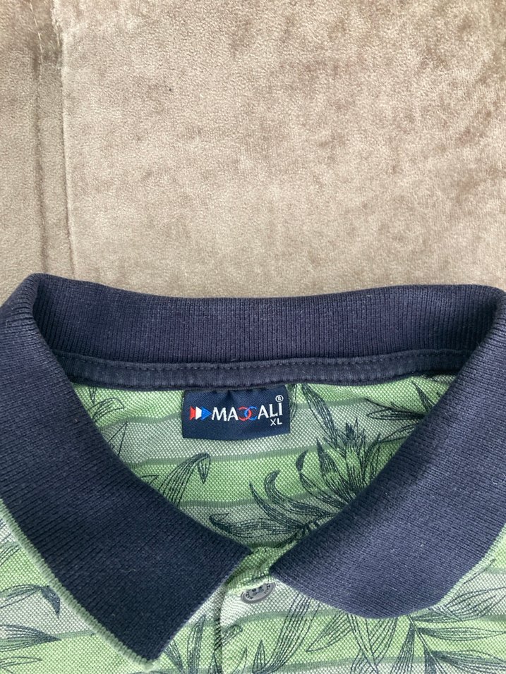 Yeşil Desenli Erkek Polo Yaka Tişört - Görsel 3