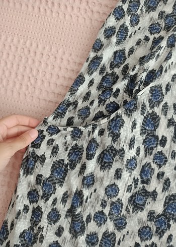 Gri Bağlama Desenli Dantel Detaylı Uzun Hamile Elbisesi - Görsel 2