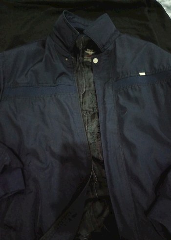 Lacivert Erkek Midi Boy Fermuarlı Ceket - Görsel 3