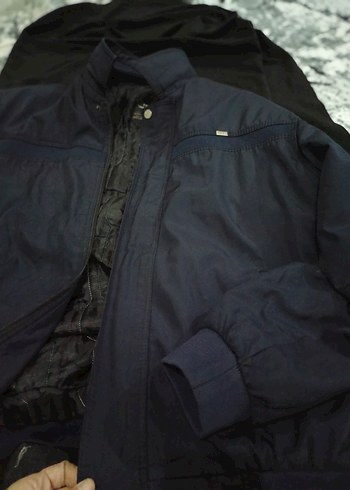 Lacivert Erkek Midi Boy Fermuarlı Ceket - Görsel 2