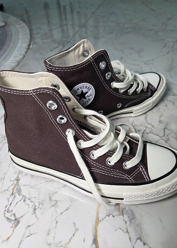 Converse Kadın Kahverengi Spor Ayakkabı Sadece Bir Kere Giyildi