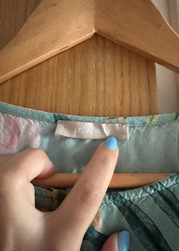 Uzun Turkuaz Bohem  Elbise - Görsel 2