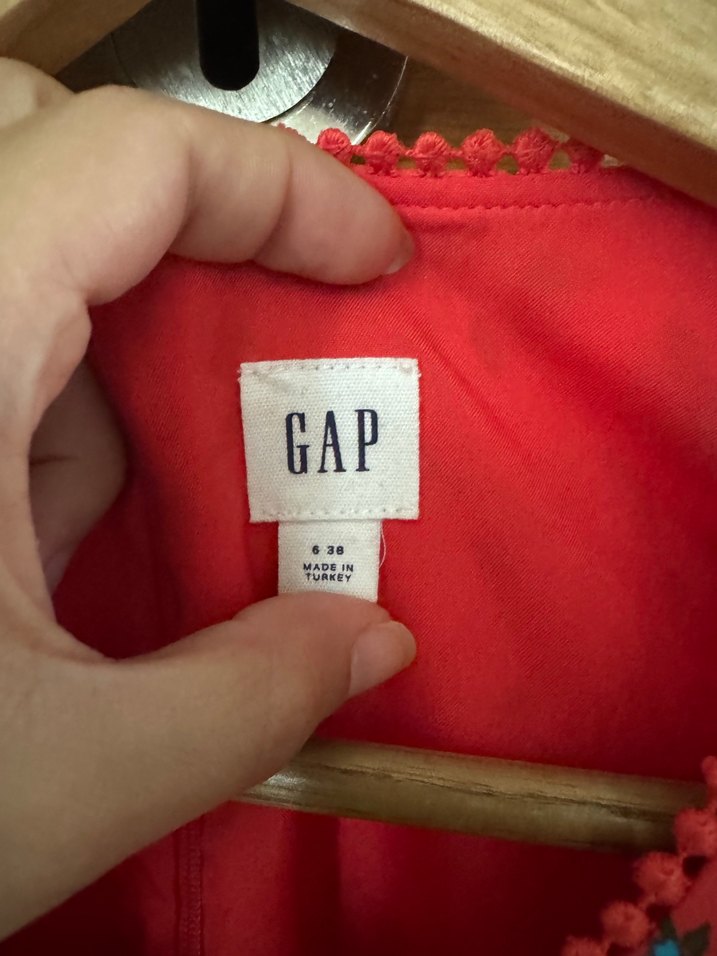 Uzun Kollu Çiçek Desenli Nar Çiçeği Kadın Elbise - Görsel 5