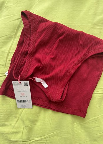 Koyu Kırmızı halter yaka body