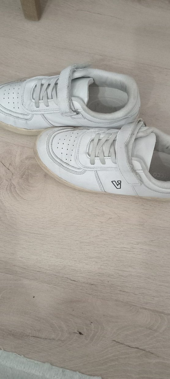 Erkek Çocuk Beyaz Cırtcırtlı Spor Ayakkabı - Görsel 3