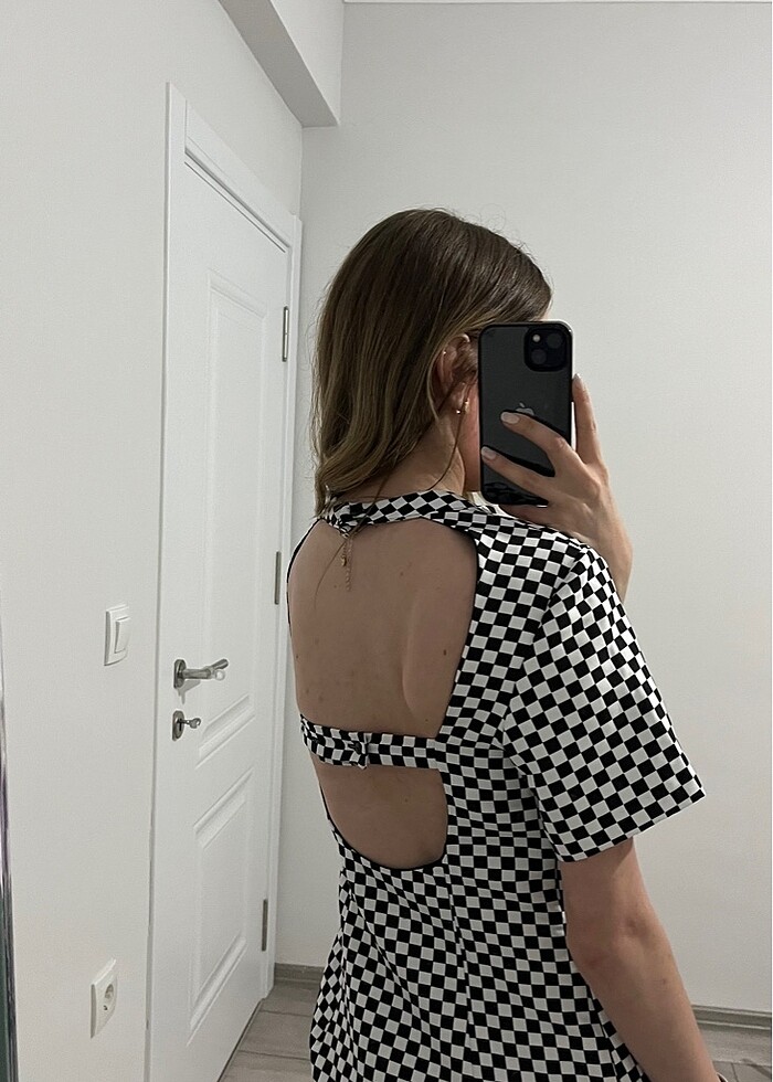 KARELİ MİNİ ZARA ELBİSE - Görsel 3