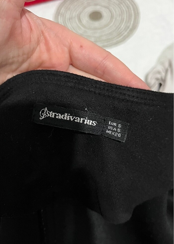 STRADİVARİUS SİYAH SÜET CEKET - Görsel 3