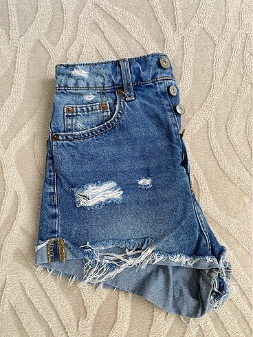 xs Beden mavi Renk h&m mini jean şort