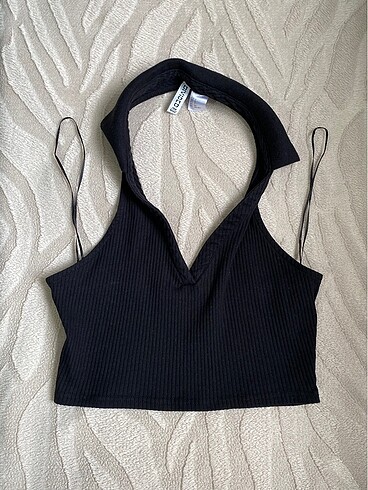 h&m halter yaka mini üst