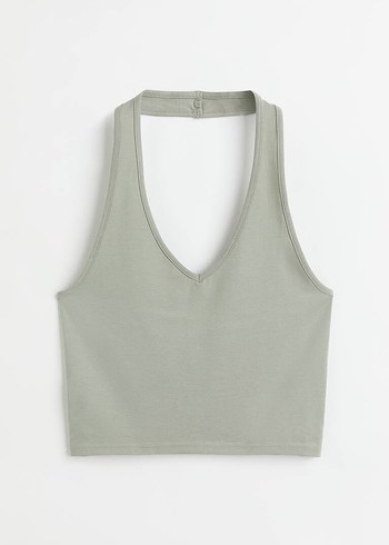h&m, halter yaka üst - Görsel 4
