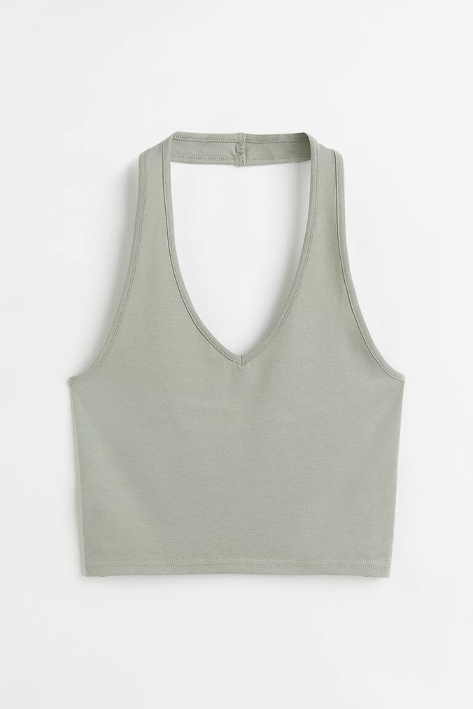 h&m, halter yaka üst - Görsel 4