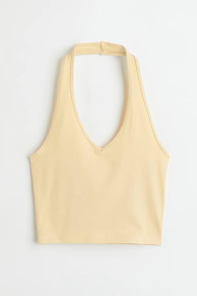 h&m, halter yaka üst - Görsel 4