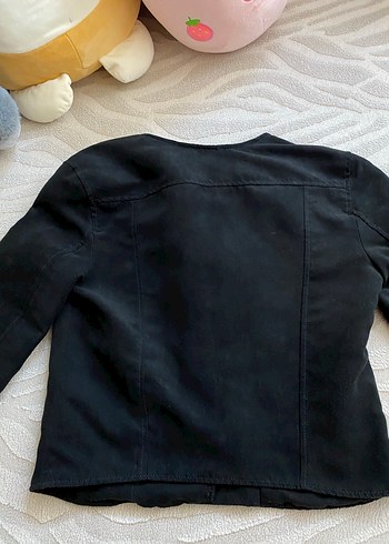 h&m, süet biker ceket - Görsel 4