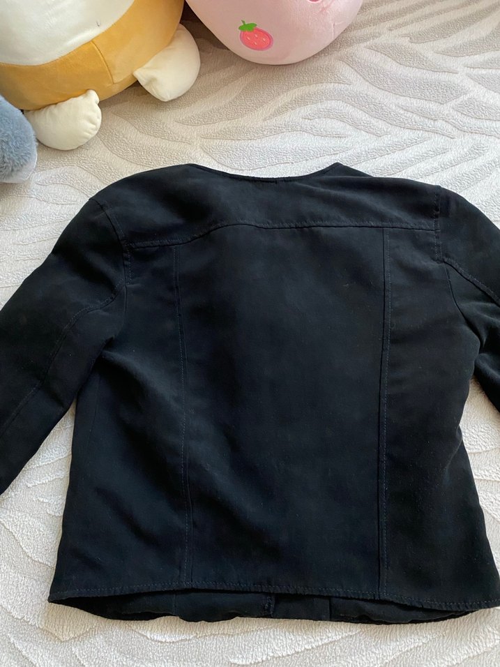 h&m, süet biker ceket - Görsel 4