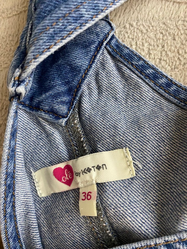 koton, denim salopet - Görsel 5