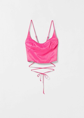 bershka, pembe büstiyer - Görsel 4