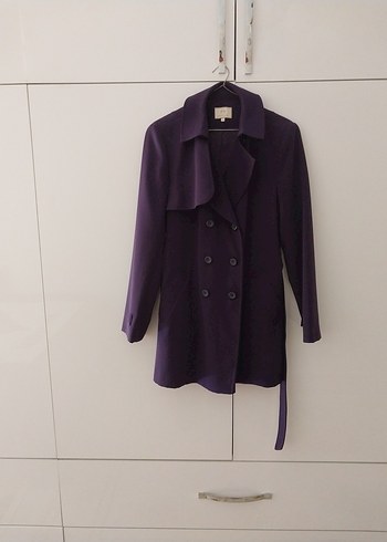 Karaca Kadın Mor Midi Trench Coat