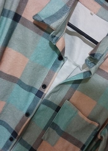 Düğmeli, Uzun Kollu, Gevşek Kesim Kadın Gömlek - Görsel 2