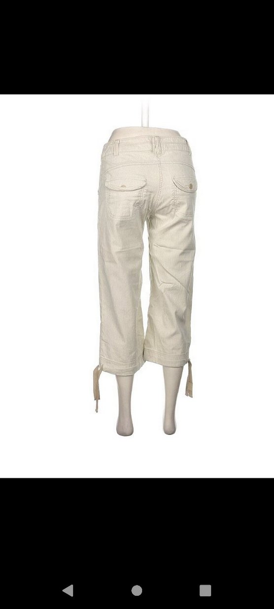 Bej Kemerli Salaş Keten Kadın Pantolon - Görsel 3