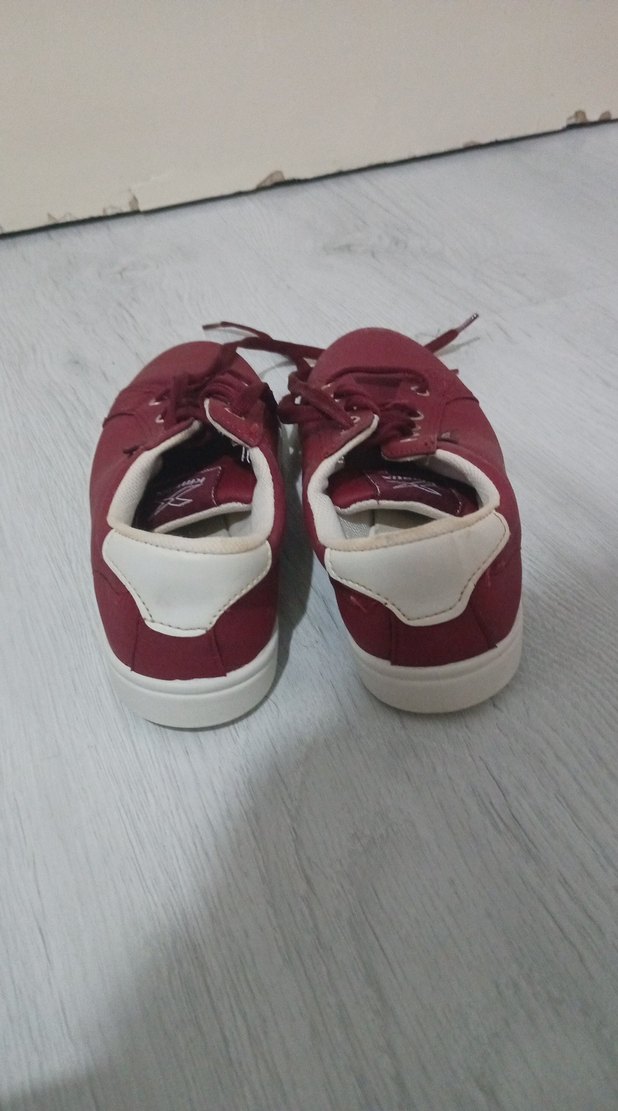 Bordo Kadın Günlük Spor Ayakkabı - Görsel 2