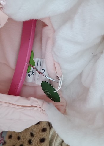 Kürklü Pembe Bebek Kış Tulumu - Görsel 5
