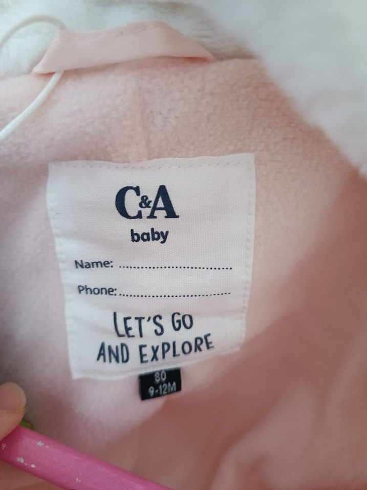 Kürklü Pembe Bebek Kış Tulumu - Görsel 4