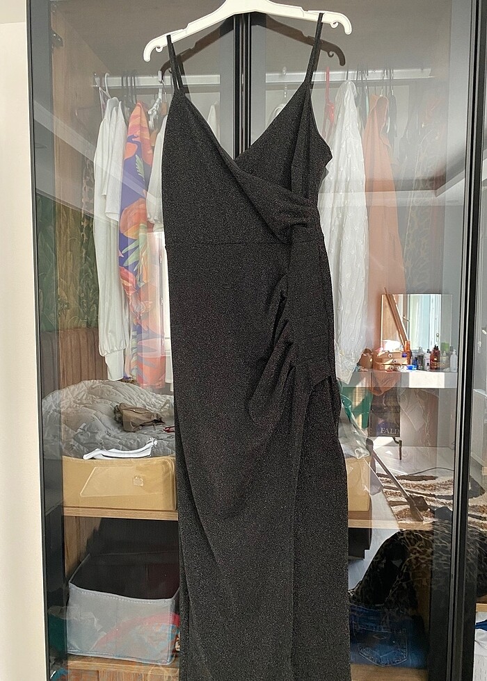 Siyah simli abiye - Görsel 2