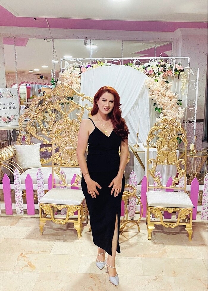 Siyah simli abiye - Görsel 4