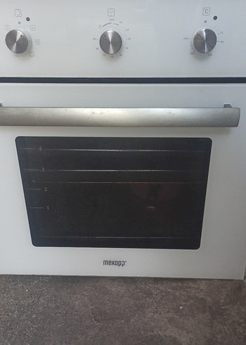 Beyaz Gri Fırınlı set Ocak mekoop marka tertemiz çalışıyor - Görsel 3