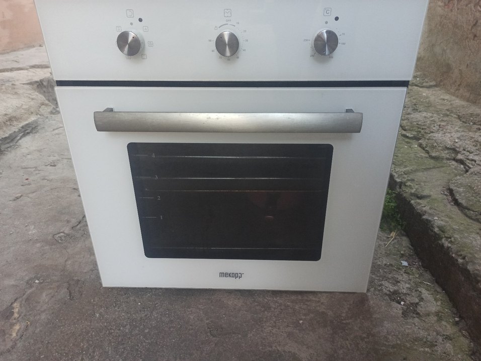 Beyaz Gri Fırınlı set Ocak mekoop marka tertemiz çalışıyor - Görsel 3