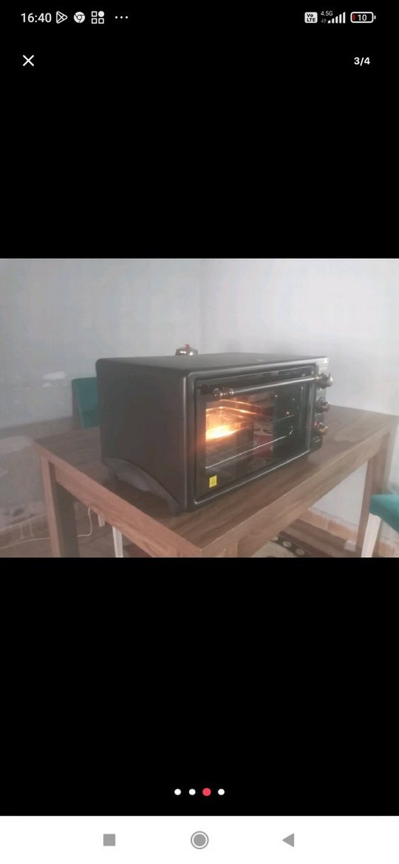 Siyah Kumtel Mini Fırın - Görsel 3